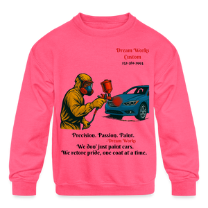 Kids' Crewneck Sweatshirt - neon pink