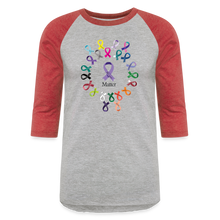 Load image into Gallery viewer, Baseball T-Shirt - heather gray/red
