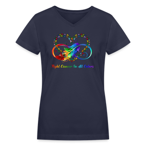 Women's V-Neck T-Shirt - navy