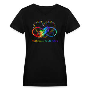 Women's V-Neck T-Shirt - black