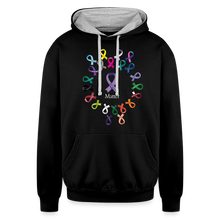 Load image into Gallery viewer, Contrast Hoodie - black/heather gray
