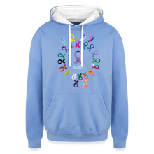 Load image into Gallery viewer, Contrast Hoodie - sky blue/white
