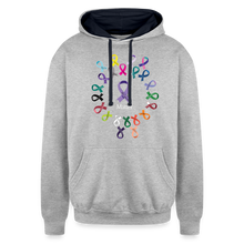 Load image into Gallery viewer, Contrast Hoodie - heather gray/navy
