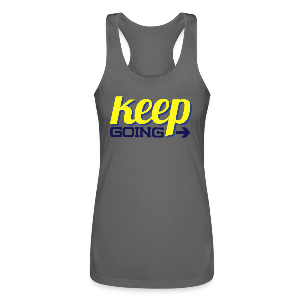 Women’s Performance Racerback Tank Top - charcoal