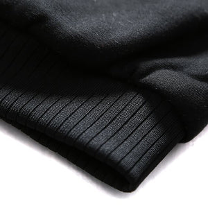 Custom Men's Thick Plush Zippered Hoodie Long Sleeve Coat